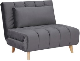 Fotel Rozkładany Billy Velvet Szary