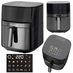 Frytkownica beztłuszczowa Łucznik AF-1500 Air Fryer Steam+ 1500W