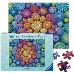 Ravensburger - Puzzle Mandala tęcza, 2000 elementów, pomysł