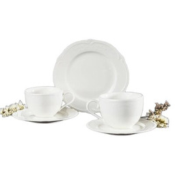 AMBITION Serwis kawowy porcelanowy Pola 6 osób (18