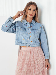 Kurtka damska jeansowa FINSEI niebieska Dstreet TY4166-S