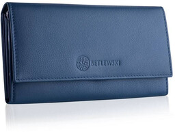 Portfel damski BETLEWSKI BPD-SS-13 NIEBIESKI