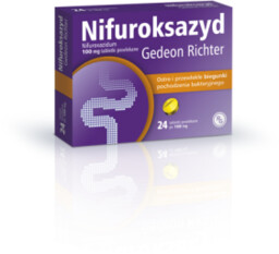 NIFUROKSAZYD Gedeon Richter 100 mg - 24 tabletki