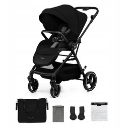 Wózek Spacerowy Rozkładany Kinderkraft Yoxi Czarny, do 22kg