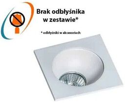 Oprawa do wbudowania HUGO 1 biała AZ1735 -