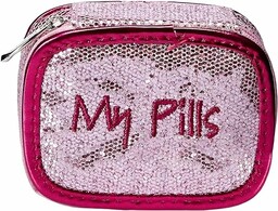 Miamica Pojemnik na tabletki My Pills, różowy, brokat,