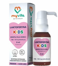 Laktoferyna KIDS krople dla dzieci z pompką BLF95%,