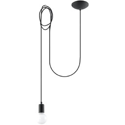 Lampa wisząca EDISON 1 LONG czarny SL.0369 -