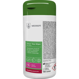 MEDISEPT VELOX DUO WIPES Chusteczki do dezynfekcji powierzchni,