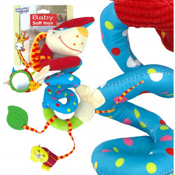 Miękka Zawieszka Spirala do Wózka Łóżeczka Piesek Edukacyjna