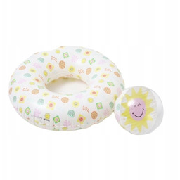 Sunnylife Dmuchany zestaw plażowy: koło do pływania piłka