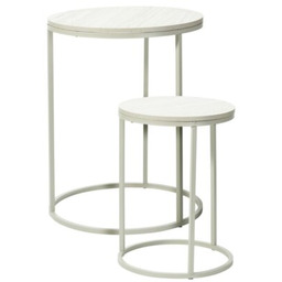 HOME & STYLING COLLECTION Zestaw stolików kawowych Biały