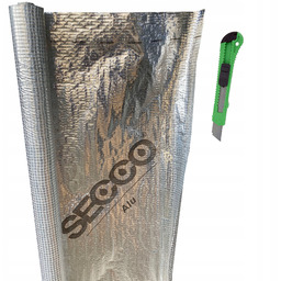 Folia Paroizolacyjna Aluminiowa Dachowa 110g Secco 15m² Taśma