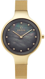 Zegarek Damski Obaku Denmark V173LXGJMG złoty