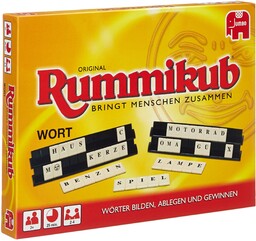 Wort Rummikub: Das Buchstabenspiel mit dem bekannten Rummikub-Spielprinzip.