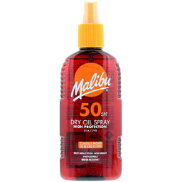 Malibu Dry Oil Spray SPF50 Olejek Brązujący