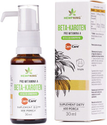 Beta-karoten w bio oleju konopnym - HempKing 30