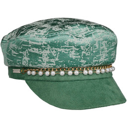 Czapka Żeglarska z Perlami Brocade by Seeberger, zielony,