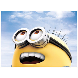 Dekoracyjny opłatek tortowy Minionki - A4