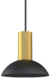 Nowodvorski Lighting Lampa żyrandol Hermanos C czarny/mosiądz półokrągły