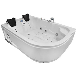 Wanna z hydromasażem dwuosobowa 180x120 cm MO-1631 Lewa