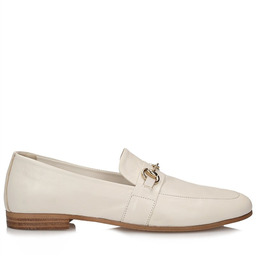 Mokasyny damskie PZ 4109 w kolorze beż, złota