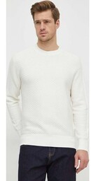 Armani Exchange sweter bawełniany kolor beżowy lekki 3DZM6F
