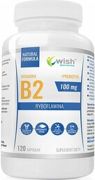 Wish Witamina B2 100 mg, 120 kapsułek