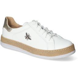 Sneakersy Waldi 1190 Białe Floter+złoto