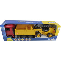bruder 02752 - MAN TGA wywrotka z ładowarką