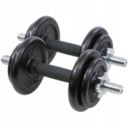 Zestaw 2x Hantla Żeliwna Do Ćwiczeń 19 Kg