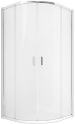 NEW TRENDY Kabina Feria półokrągła R55 80x80x185 szkło