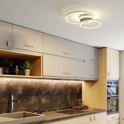 Inteligentna lampa sufitowa Edica Lindby, możliwość ściemniania, aluminiowy