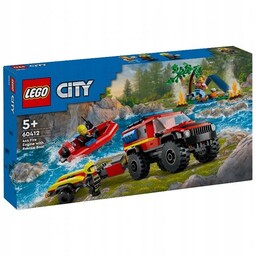 Lego City Terenowy wóz strażacki z łodzią 60412
