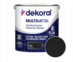 Antykorozyjna Farba Do Metalu Dekoral Multimetal Czarny Matowy