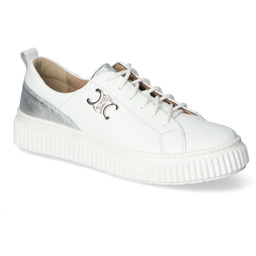 Sneakersy Waldi 1273 Białe floter+srebro lico