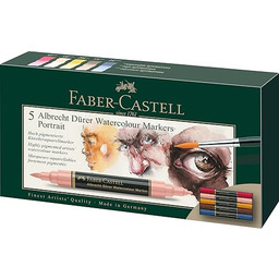 FABER-CASTELL - markery akwarelowe Albrecht Dürer, 5er, portretów
