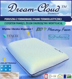 Poduszka Dream-Cloud Premium Bio Chłodząca-Wentylowana 58x35x11cm