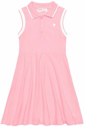 Różowa sukienka niemowlęca polo