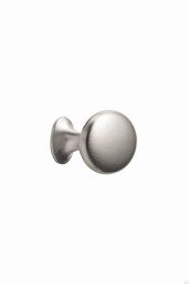 Gałka meblowa Oval Simple W/O-Ring 26 Metalowa Srebrna