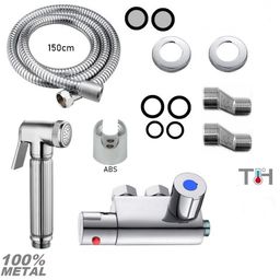 ZESTAW: Bidetta + mieszacz termostatyczny+ rączka + wąż