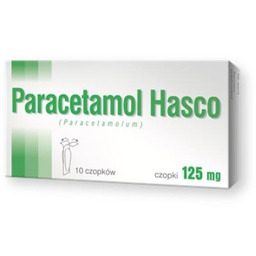 Paracetamol Hasco 125 mg, 10 czopków