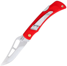 Nóż składany Mikov Crocodile Clip Point Red ABS,
