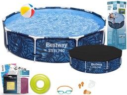 Basen Bestway 305x66 Ogrodowy Stelażowy 56985 10w1
