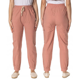 Cienkie Spodnie Damskie Bawełniane 1996-5 2XL3XL