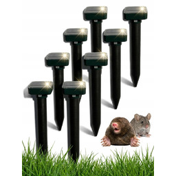 8x Silny Odstraszacz Na Krety Szczury Myszy Nornic