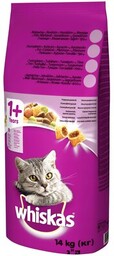 WHISKAS Karma Sucha Dla Kota 1+ Z Wołowiną