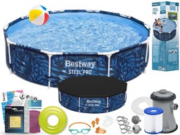 Basen Bestway 305x66 Ogrodowy Stelażowy 56985 13w1