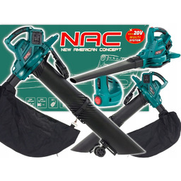 Nac Dmuchawa Odkurzacz Akumulatorowy Ogrodowy do liści VBB-BL-LI-2x20V