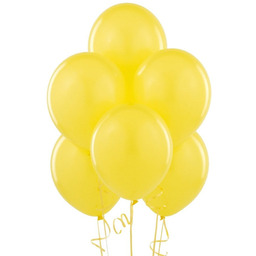 Balony lateksowe pastelowe żółte - duże - 100